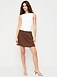 Linen-Blend Micro Skort - image 5