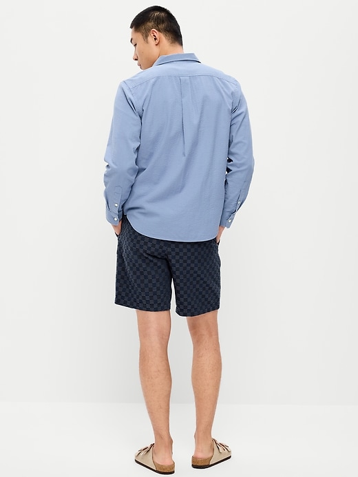 Image number 3 showing, Textured-Knit Jogger Shorts -- 7-inch inseam