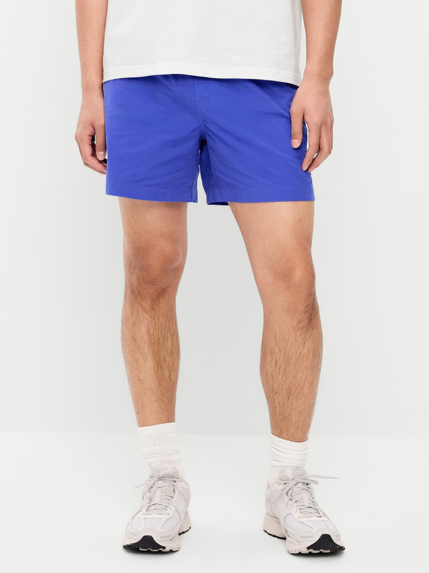 Мужские шорты Old Navy Solid Jogger Shorts -- 5-inch inseam, цвет: Синий — фото 2