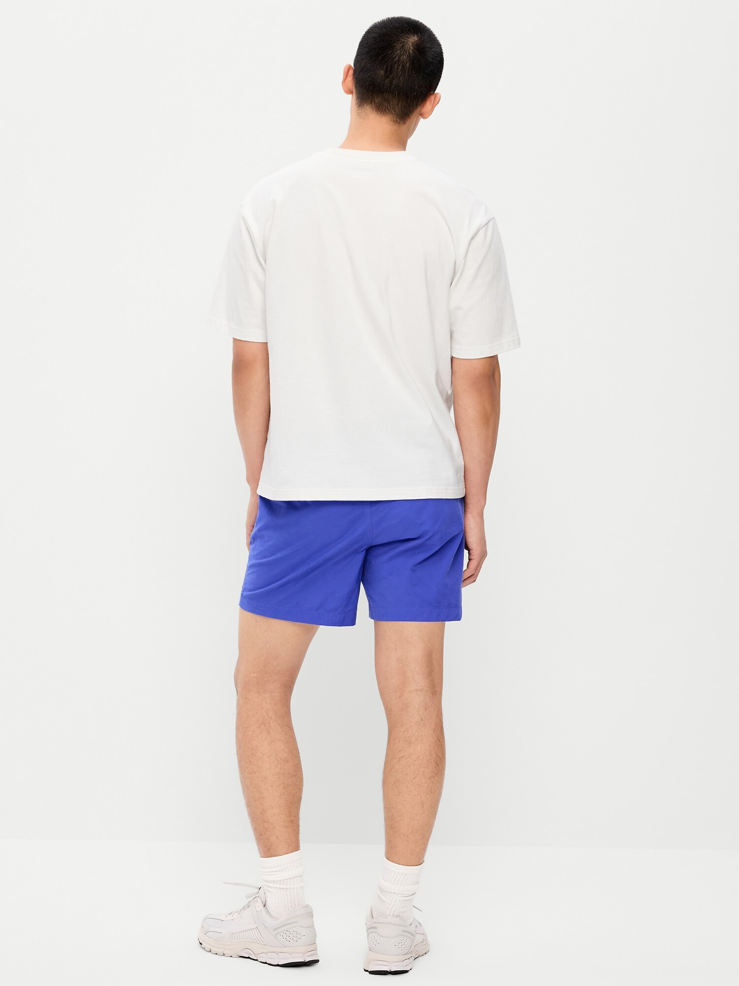 Мужские шорты Old Navy Solid Jogger Shorts -- 5-inch inseam, цвет: Синий — фото 3