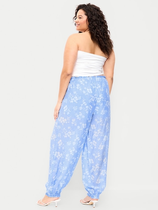 Image number 9 showing, High-Waisted Chiffon Harem Pants