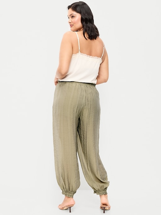 Image number 9 showing, High-Waisted Chiffon Harem Pants