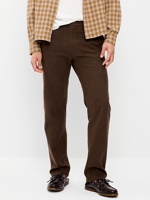 Image number 2 showing, 90's Straight-Fit Linen-Blend Dress Pants