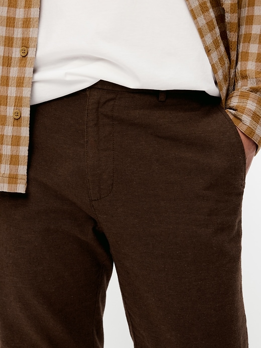 Image number 4 showing, 90's Straight-Fit Linen-Blend Dress Pants