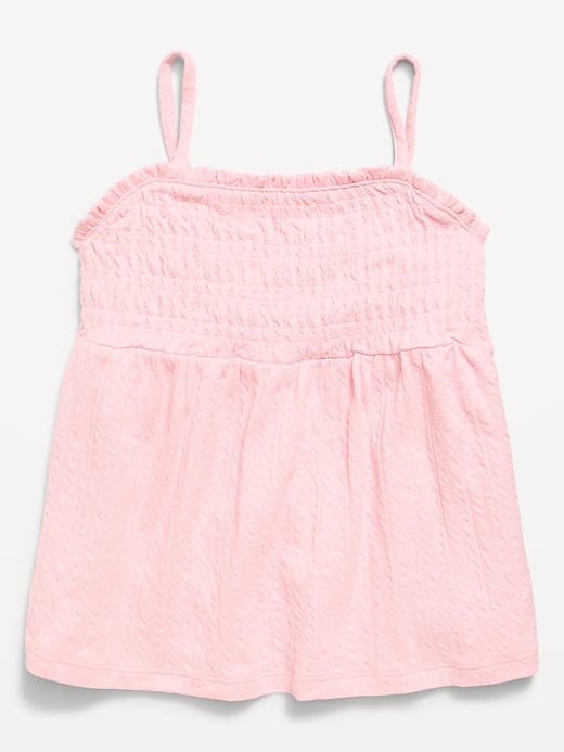 Image number 1 showing, Sleeveless Textured Smocked Top for Girls