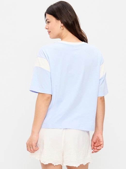 Image number 7 showing, Short-Sleeve Loose Crew-Neck T-Shirt