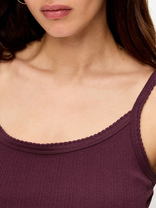 Image number 3 showing, Pointelle Cami Tank Top