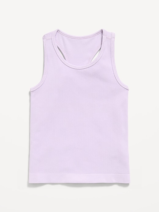 Image number 3 showing, Fitted Seamless Ribbed Racerback Performance Top for Girls