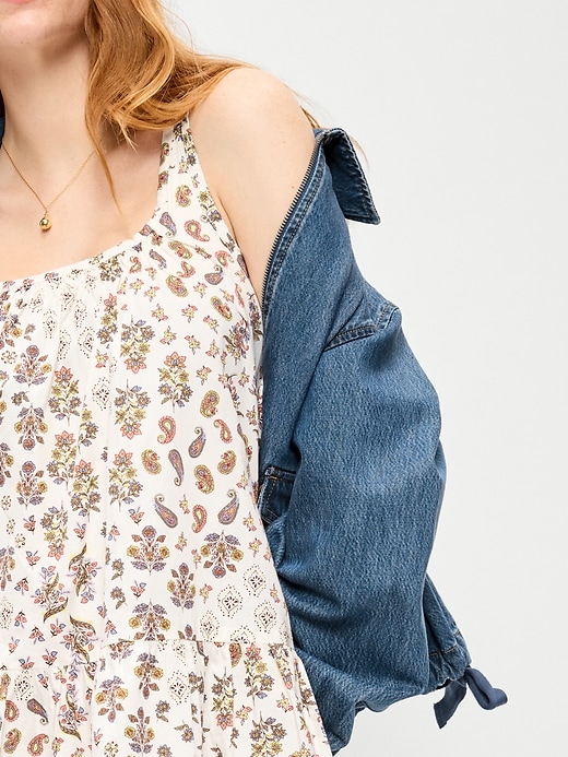 Image number 3 showing, Sleeveless Drop-Waist Swing Mini Dress