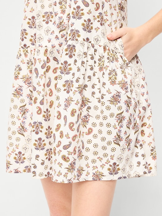 Image number 4 showing, Sleeveless Drop-Waist Swing Mini Dress