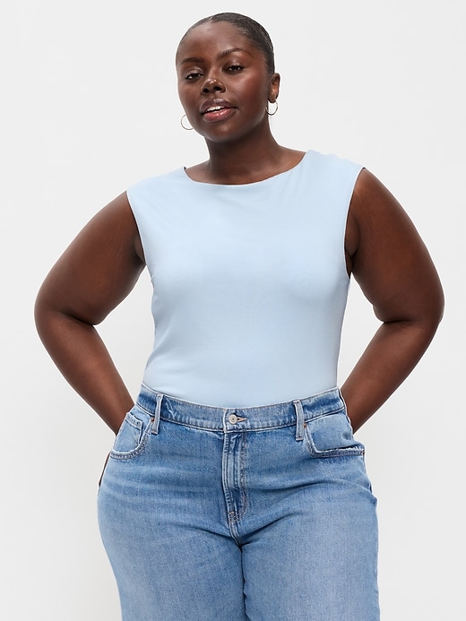 Image number 6 showing, Cap-Sleeve Tie-Back Top