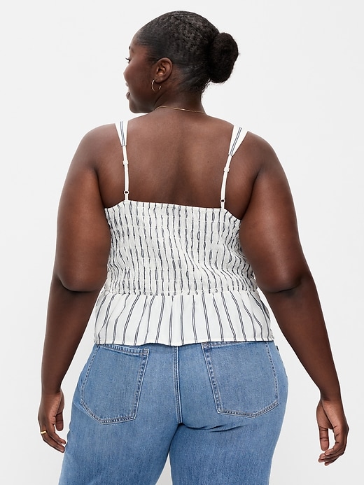 Image number 8 showing, Smocked Peplum Tank Top