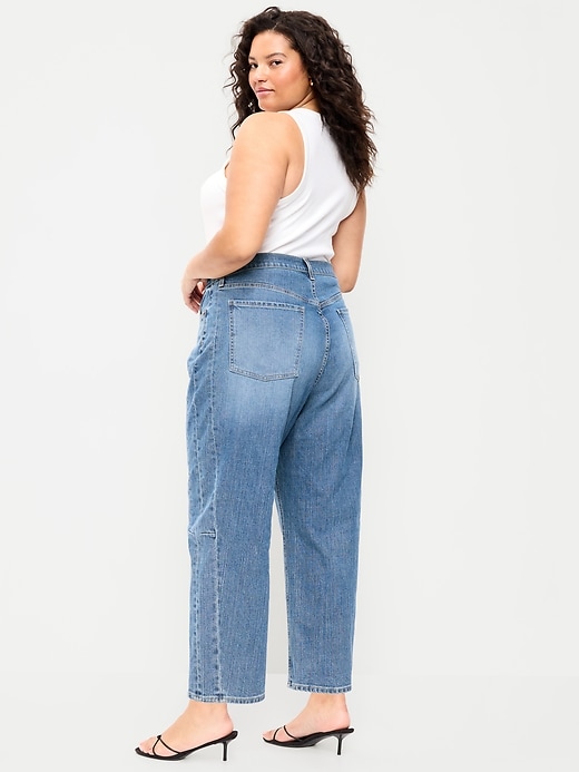 Image number 8 showing, High-Waisted Barrel Ankle Jeans