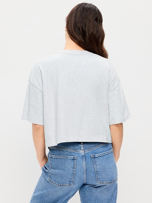 Image number 6 showing, Vintage Crew-Neck Cropped T-Shirt