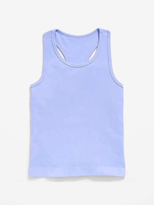 Image number 3 showing, Fitted Seamless Ribbed Racerback Performance Top for Girls