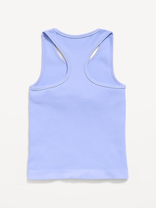 Image number 4 showing, Fitted Seamless Ribbed Racerback Performance Top for Girls