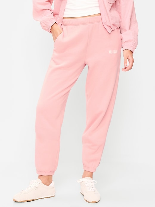 Image number 3 showing, High-Waisted Cinched-Ankle Sweatpants