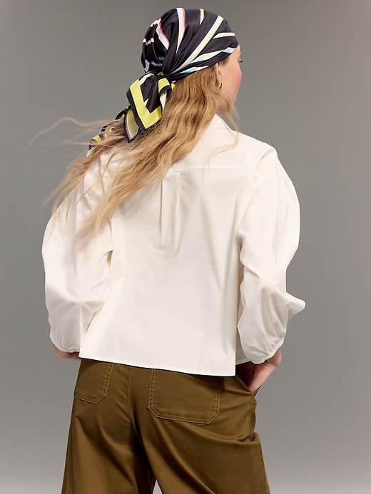 Image number 2 showing, Old Navy x Christopher John Rogers Oversized Button-Down Poplin Shirt