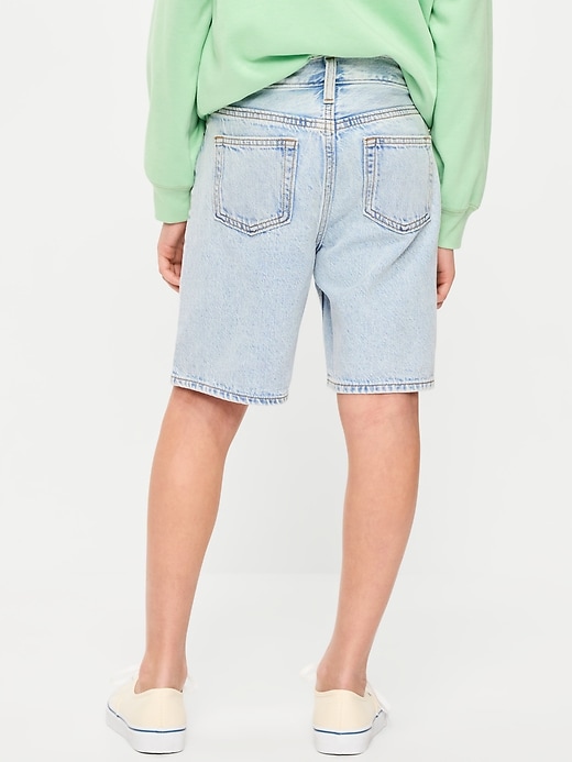 Image number 2 showing, Knee Length Baggy Jean Shorts for Boys