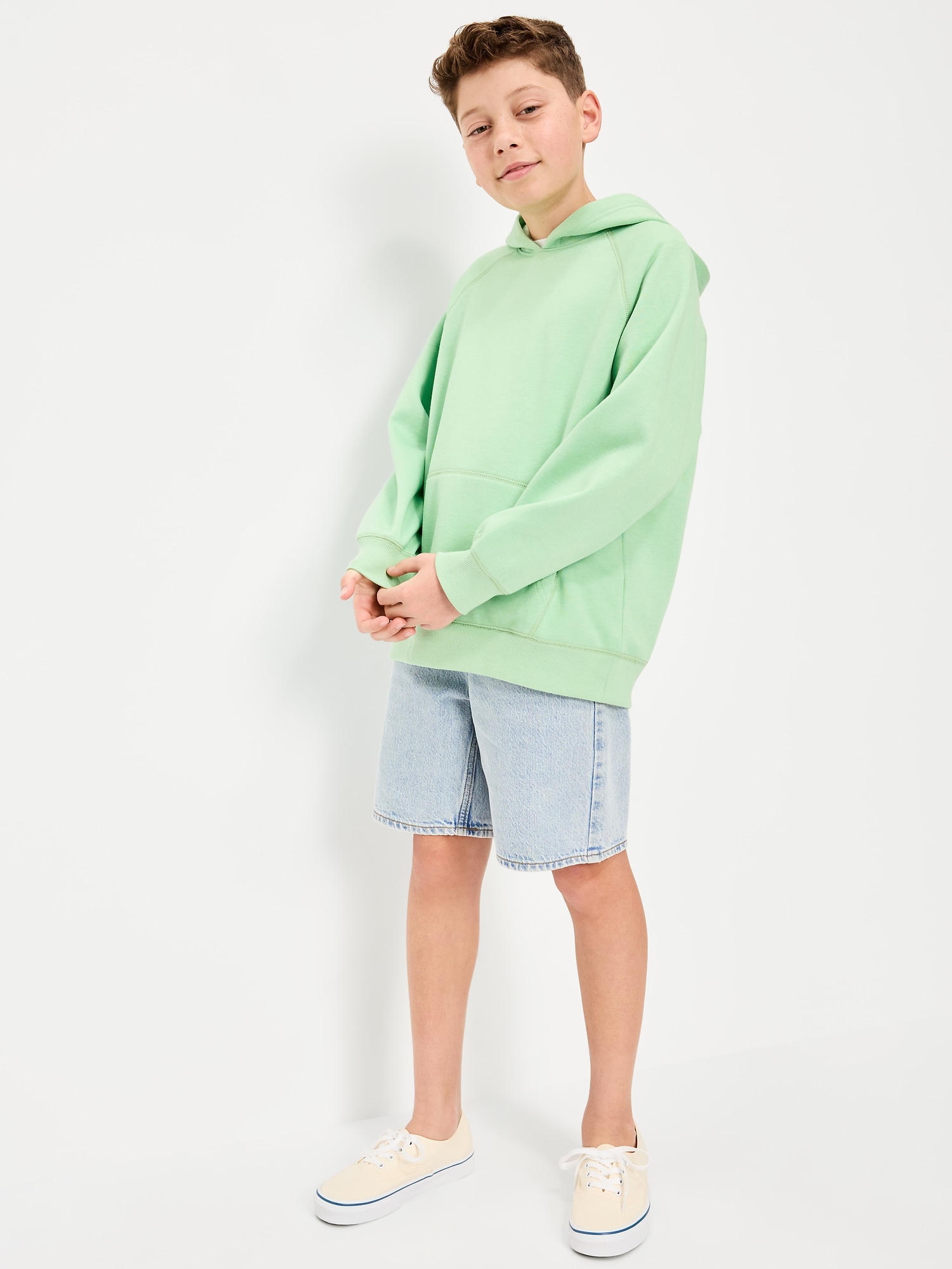Knee Length Baggy Jean Shorts for Boys