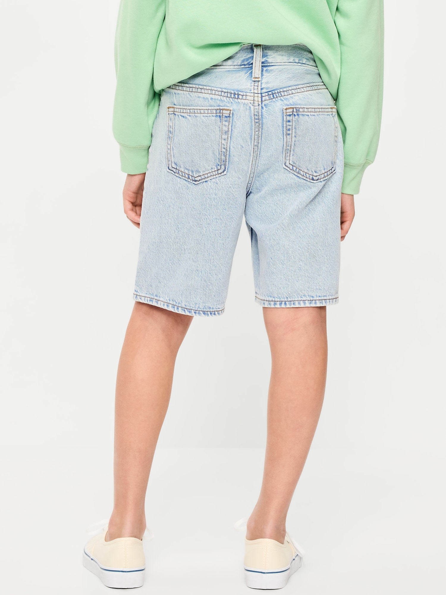 Knee Length Baggy Jean Shorts for Boys