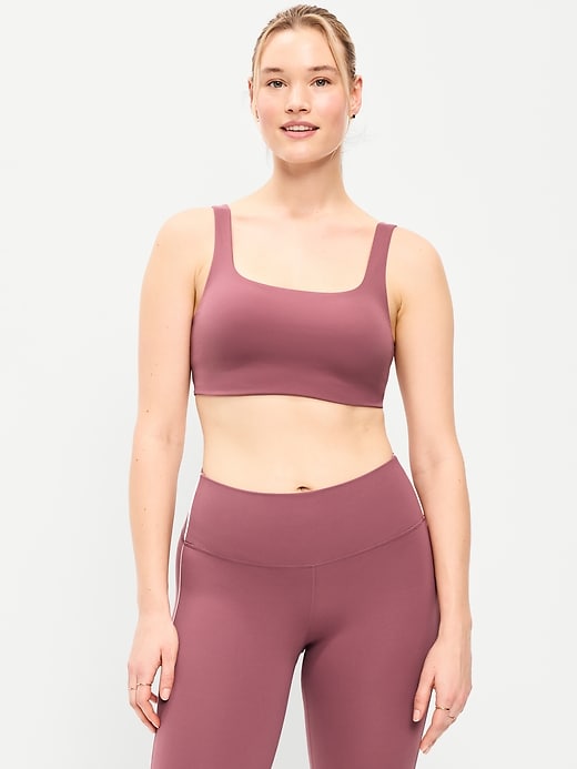 Image number 5 showing, Light Support StudioSmooth Square-Neck Sports Bra