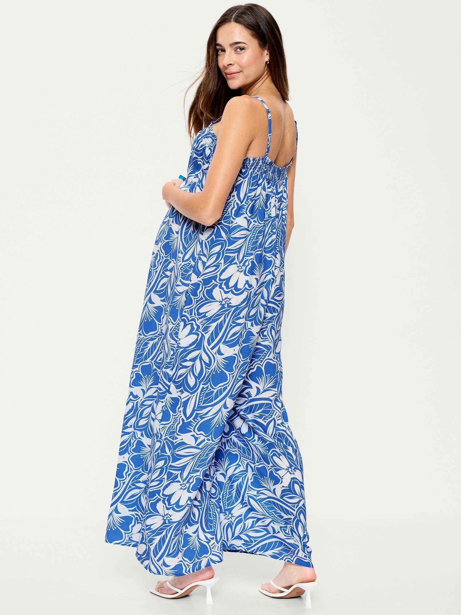 Женский комбинезон Old Navy Maternity Airy Jumpsuit, цвет: Синий с принтом — фото 2