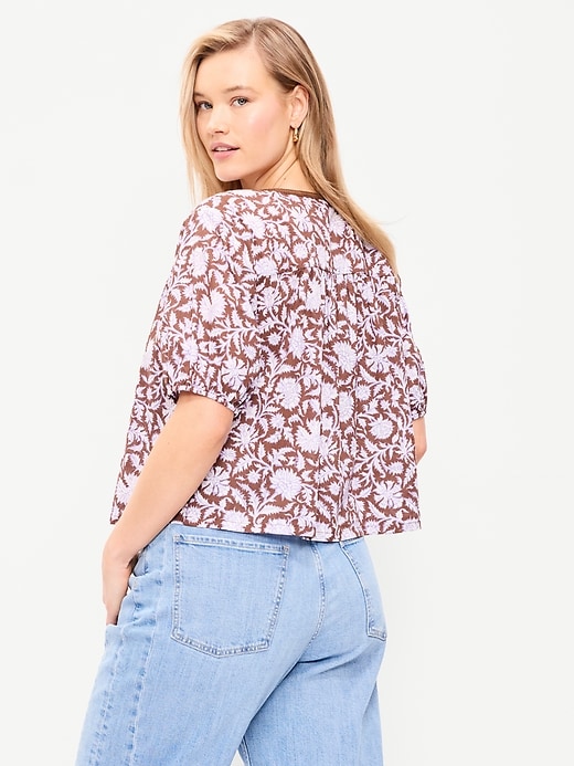 Image number 6 showing, Short-Sleeve Beaded Top