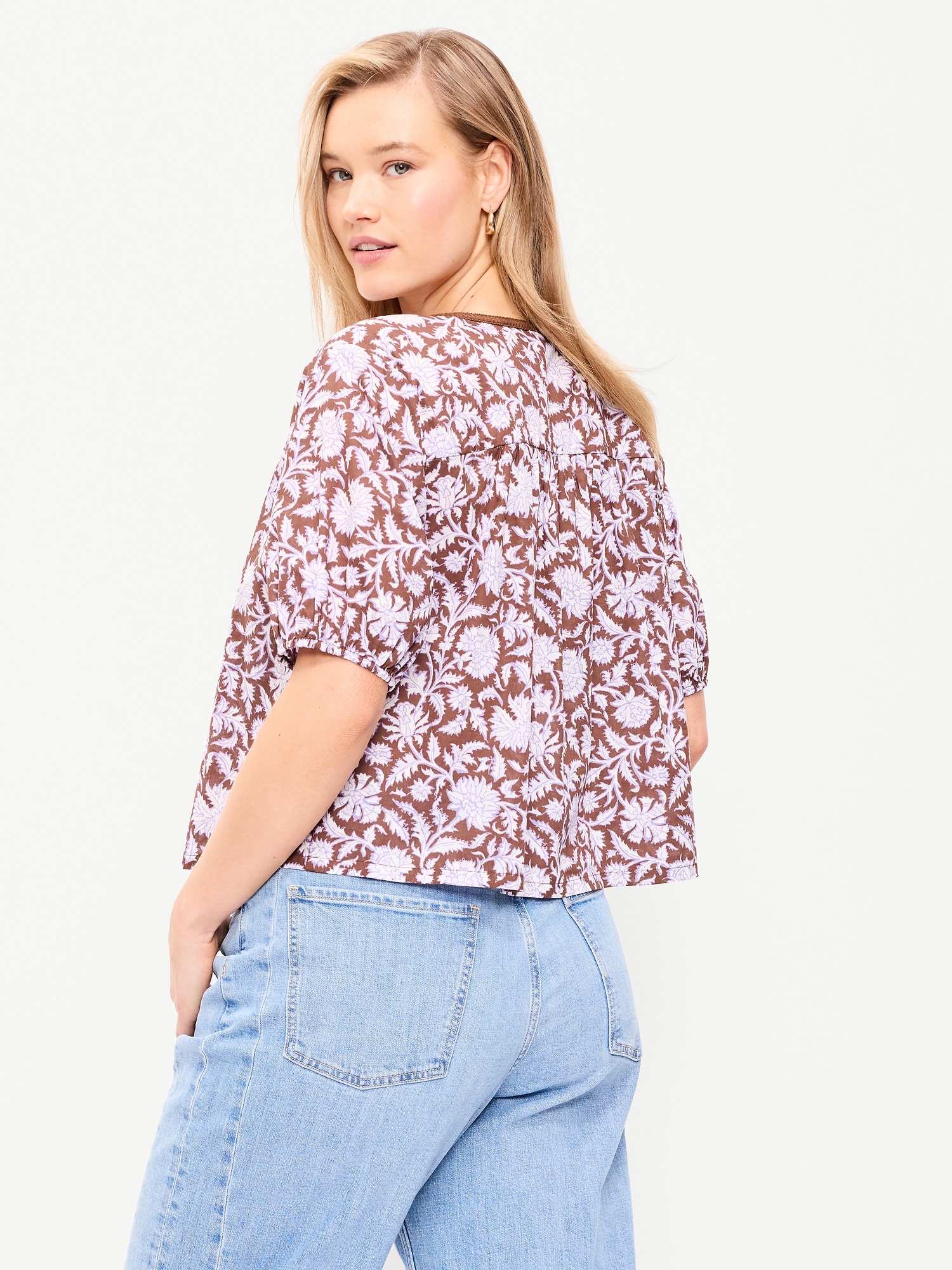 Short-Sleeve Beaded Top