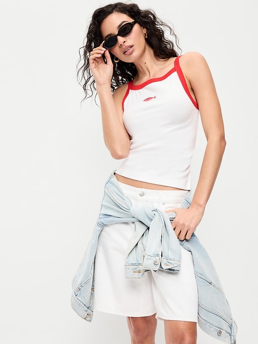 Image number 3 showing, Sleeveless Snug Apron Tank Top