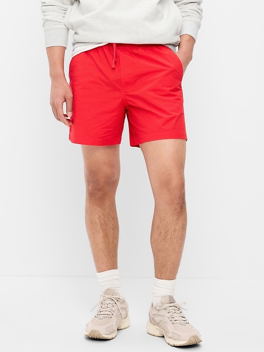 Image number 2 showing, Solid Jogger Shorts -- 5-inch inseam