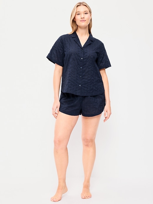Image number 5 showing, Classic Eyelet Sleep Short Set