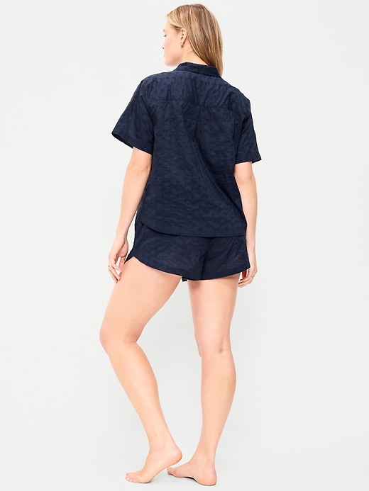 Image number 6 showing, Classic Eyelet Sleep Short Set