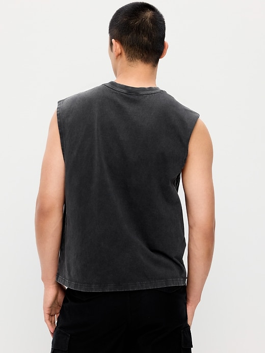 Image number 2 showing, Heavyweight Cropped Boxy Muscle Tank