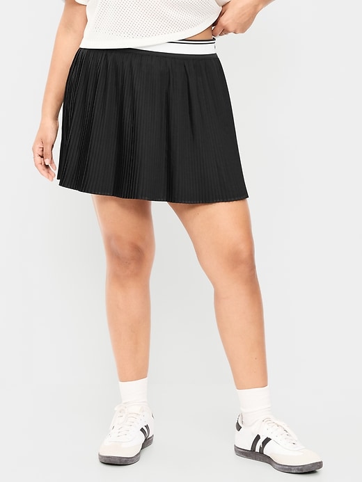 Image number 5 showing, Extra High-Waisted Micro-Pleated Skort