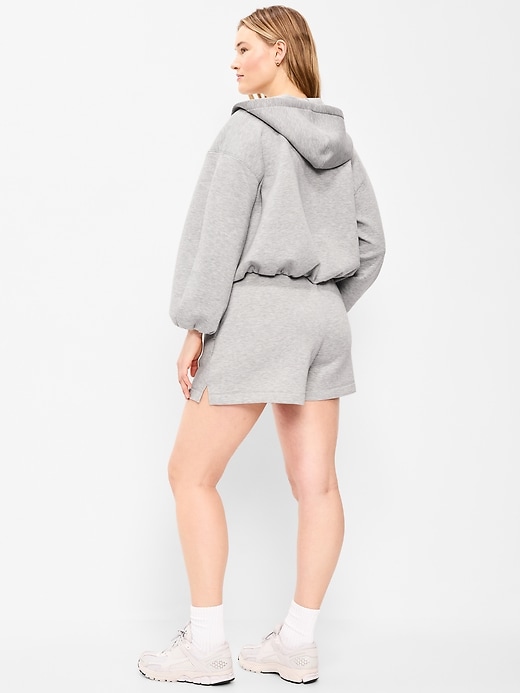 Image number 5 showing, High-Waisted Bounce Fleece Shorts -- 5-inch inseam