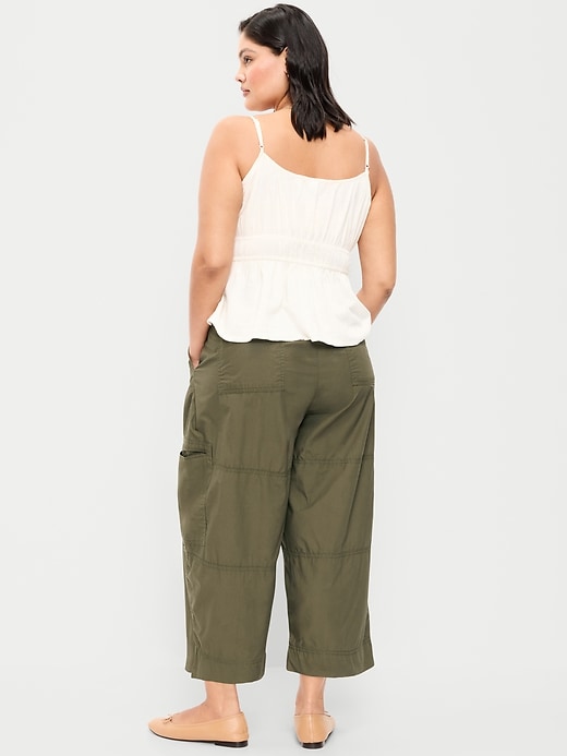 Image number 9 showing, Mid-Rise Pull-On Cropped Utility Pants