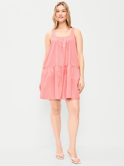 Image number 6 showing, Sleeveless Drop-Waist Swing Mini Dress