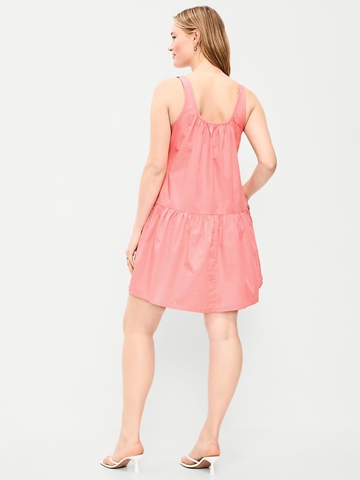 Image number 7 showing, Sleeveless Drop-Waist Swing Mini Dress