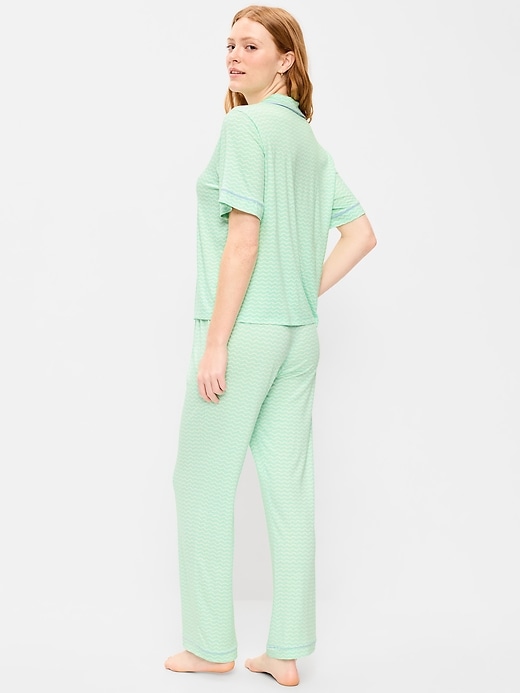 Image number 2 showing, Sunday Sleep Knit Jersey Pant Set