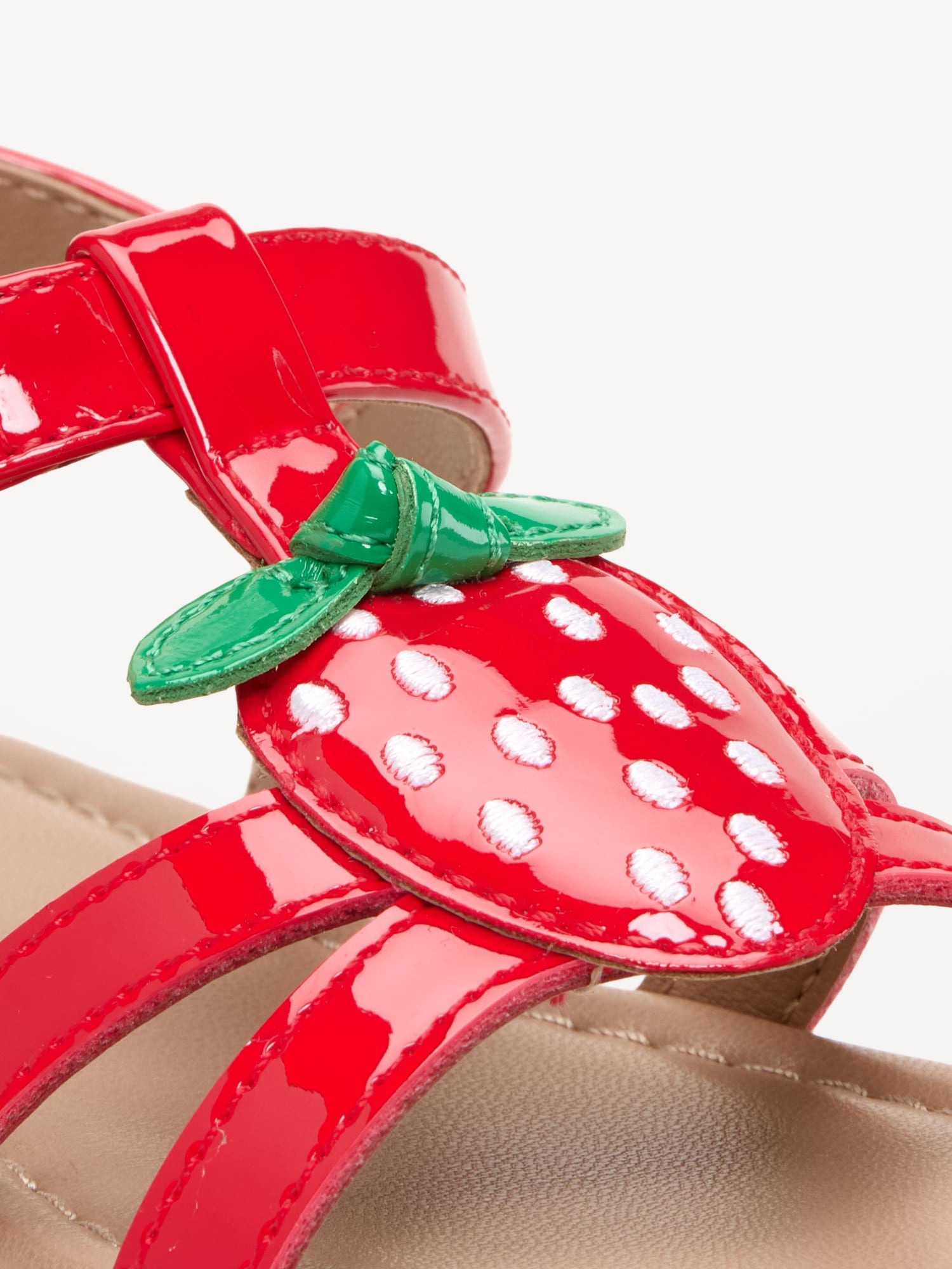 Shiny Faux-Leather Sandals for Toddler Girls