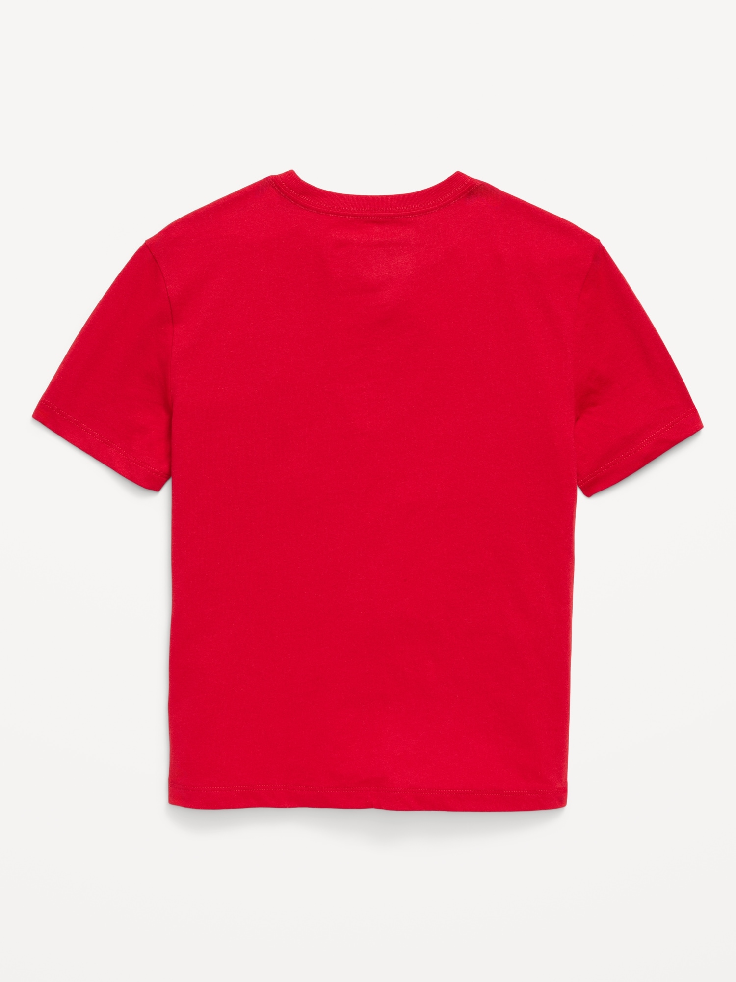 Short-Sleeve Gender-Neutral Flag Logo Graphic T-Shirt for Kids