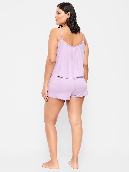 Image number 7 showing, Lace-Trim Pajama Tank and Shorts Set