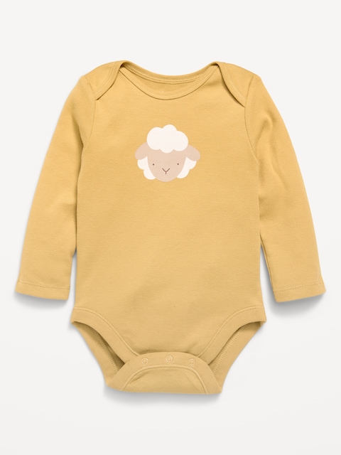Unisex Long-Sleeve Graphic Bodysuit for Baby