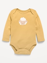Image number 1 showing, Unisex Long-Sleeve Graphic Bodysuit for Baby