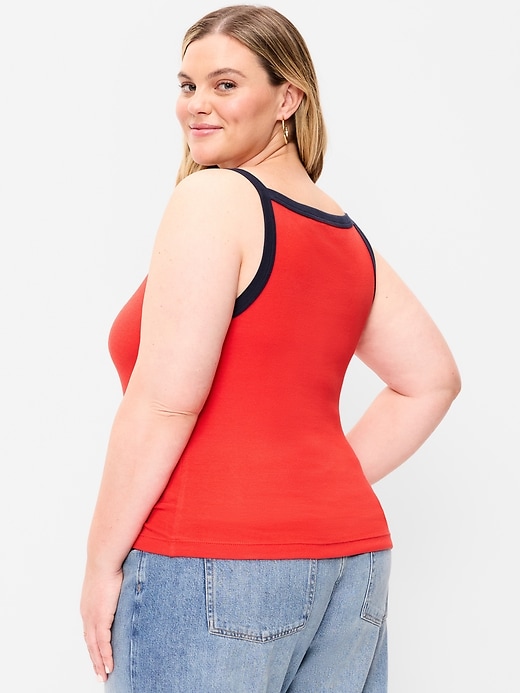 Image number 7 showing, Sleeveless Snug Apron Tank Top