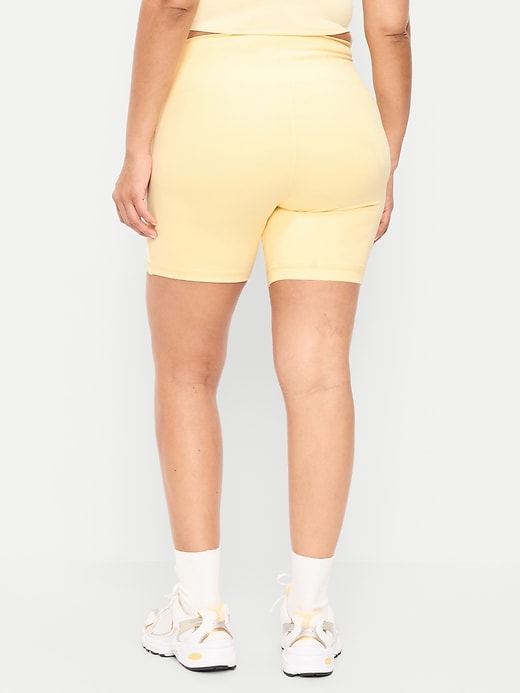 Image number 8 showing, High-Waisted StudioSmooth Biker Shorts -- 6-inch inseam
