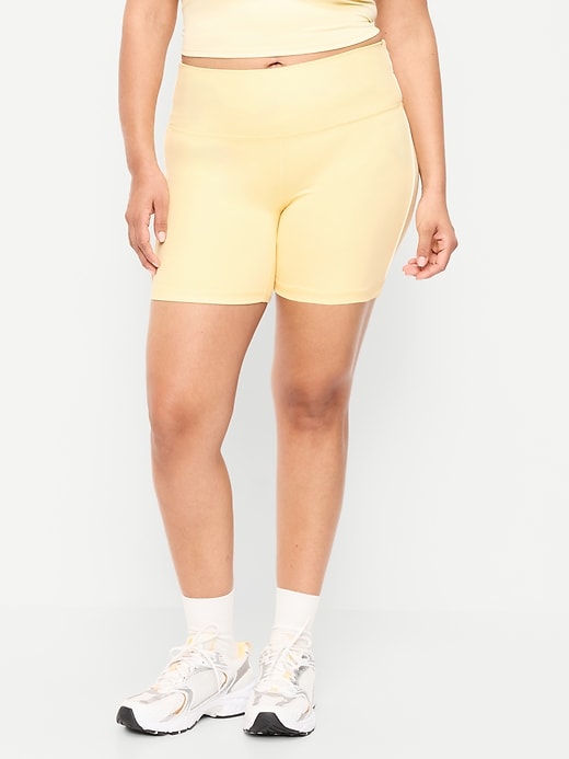 Image number 7 showing, High-Waisted StudioSmooth Biker Shorts -- 6-inch inseam