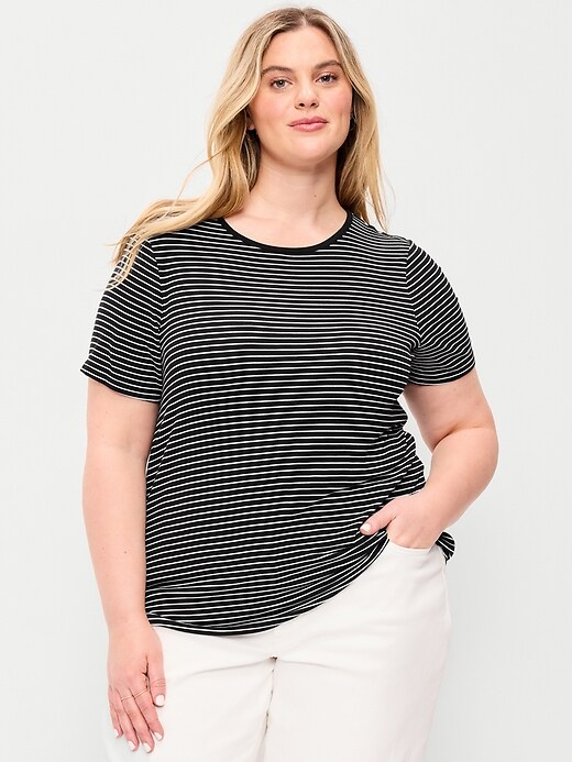 Image number 7 showing, Luxe Crew-Neck T-Shirt