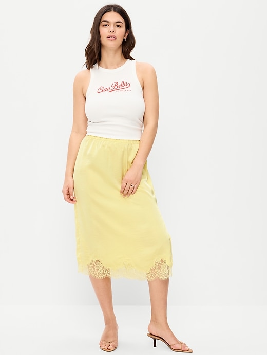 Image number 6 showing, Lace Slip Midi Skirt
